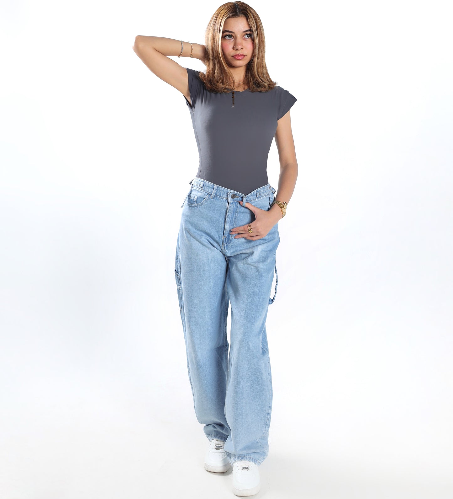 LIGHT BLUE BALLOON DENIM