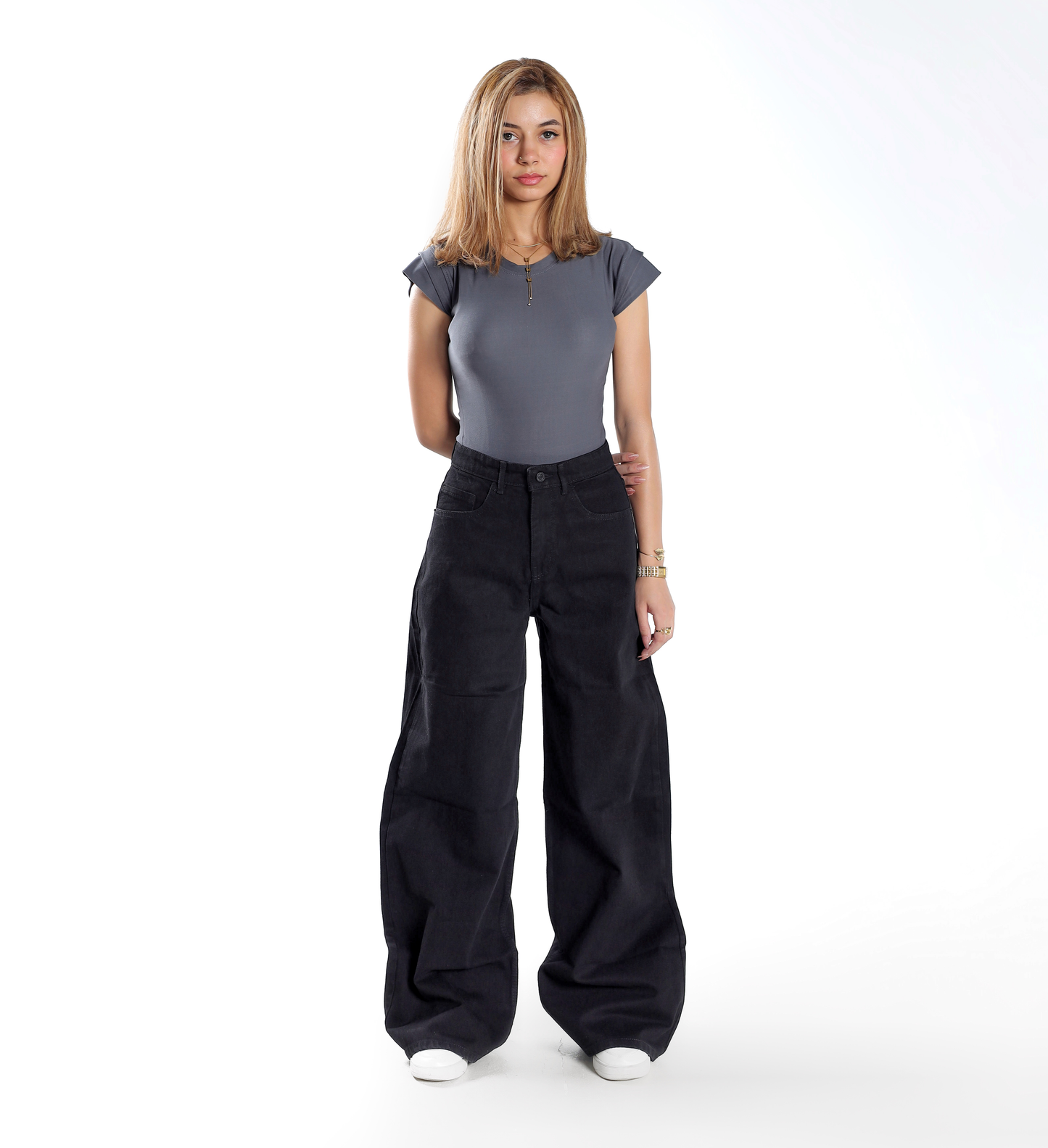 BLACK BAGGY DENIM