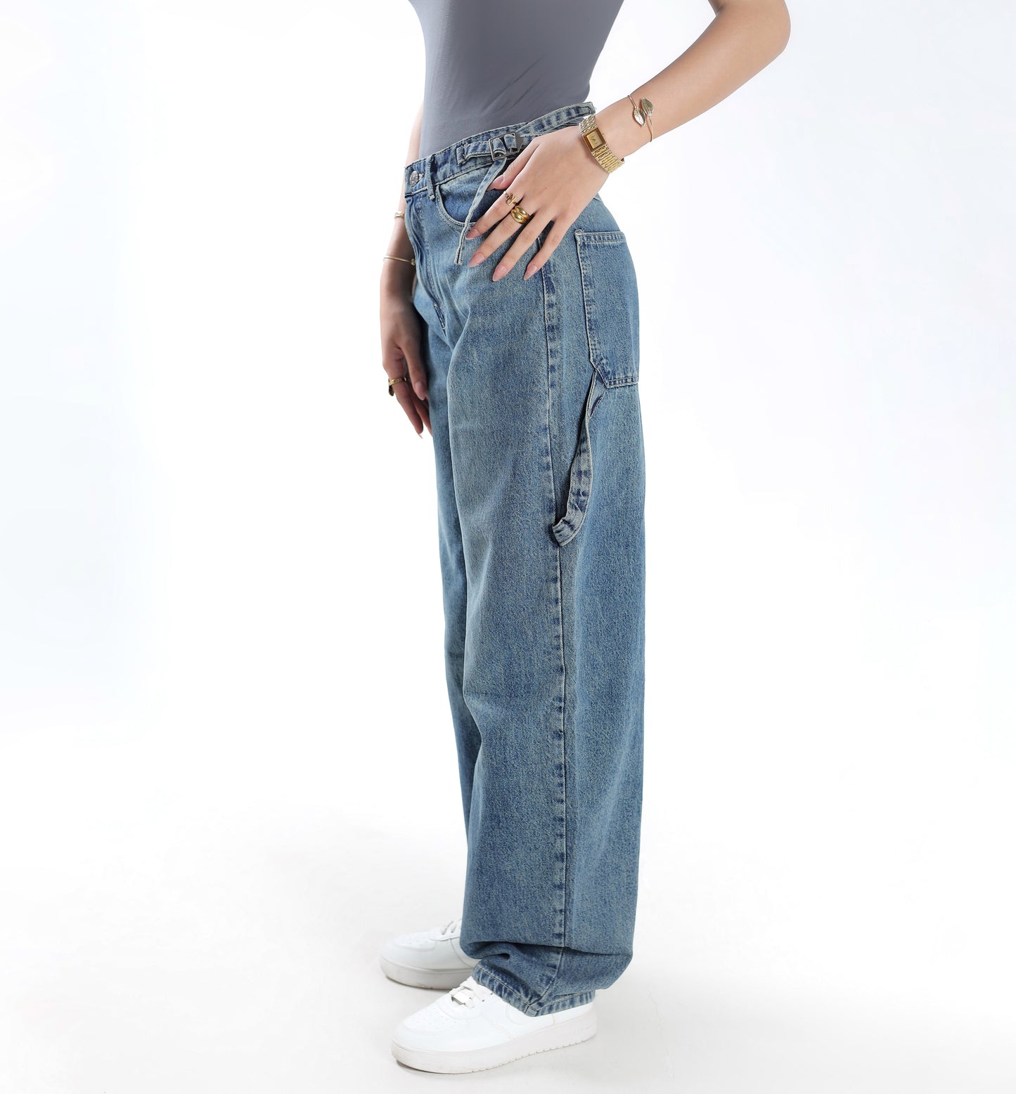 LIGHT DIRTY BALLOON DENIM
