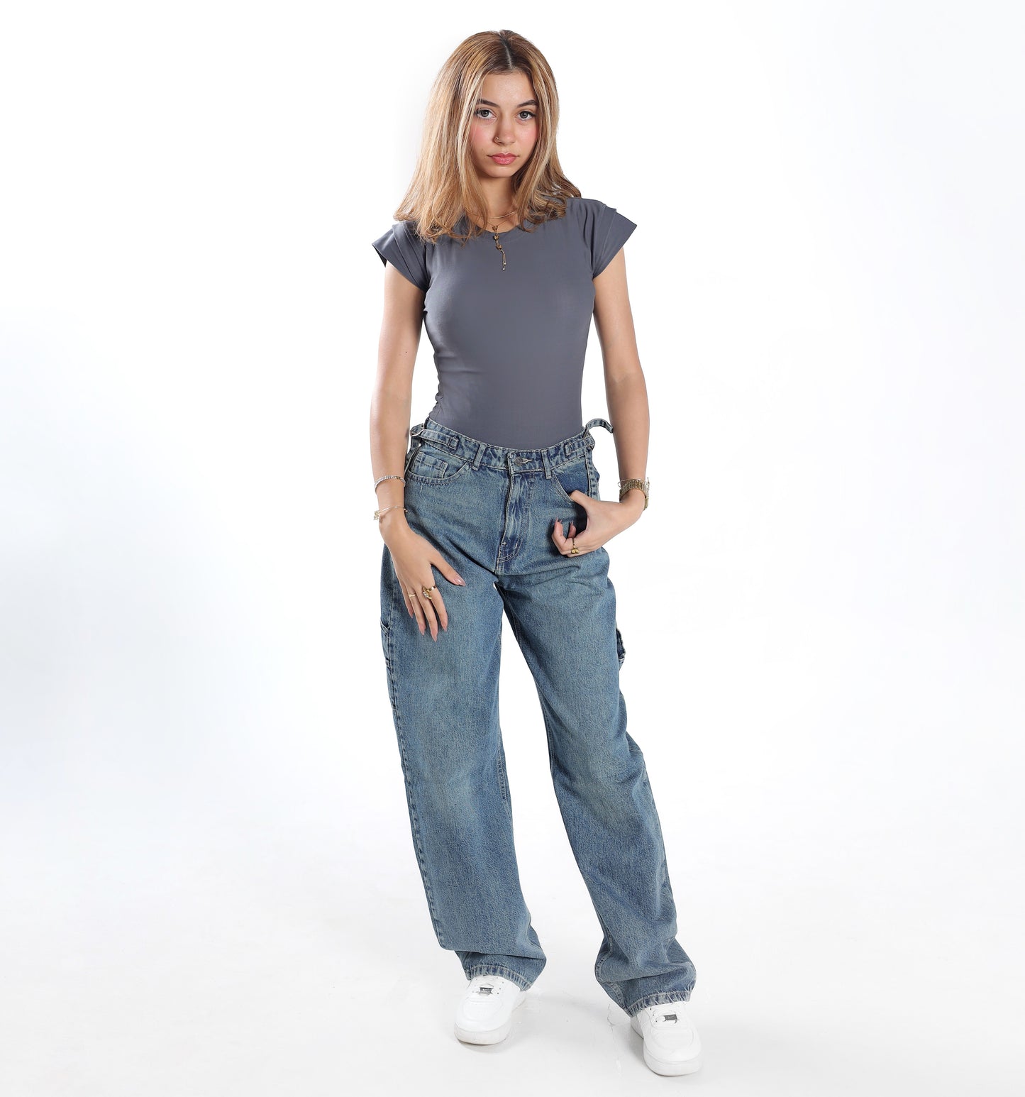 LIGHT DIRTY BALLOON DENIM