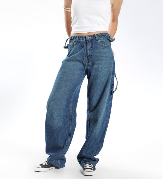 DARK DIRTY BALLOON DENIM