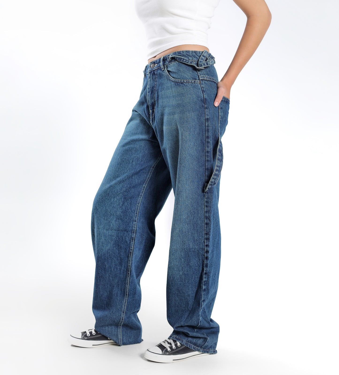 DARK DIRTY BALLOON DENIM