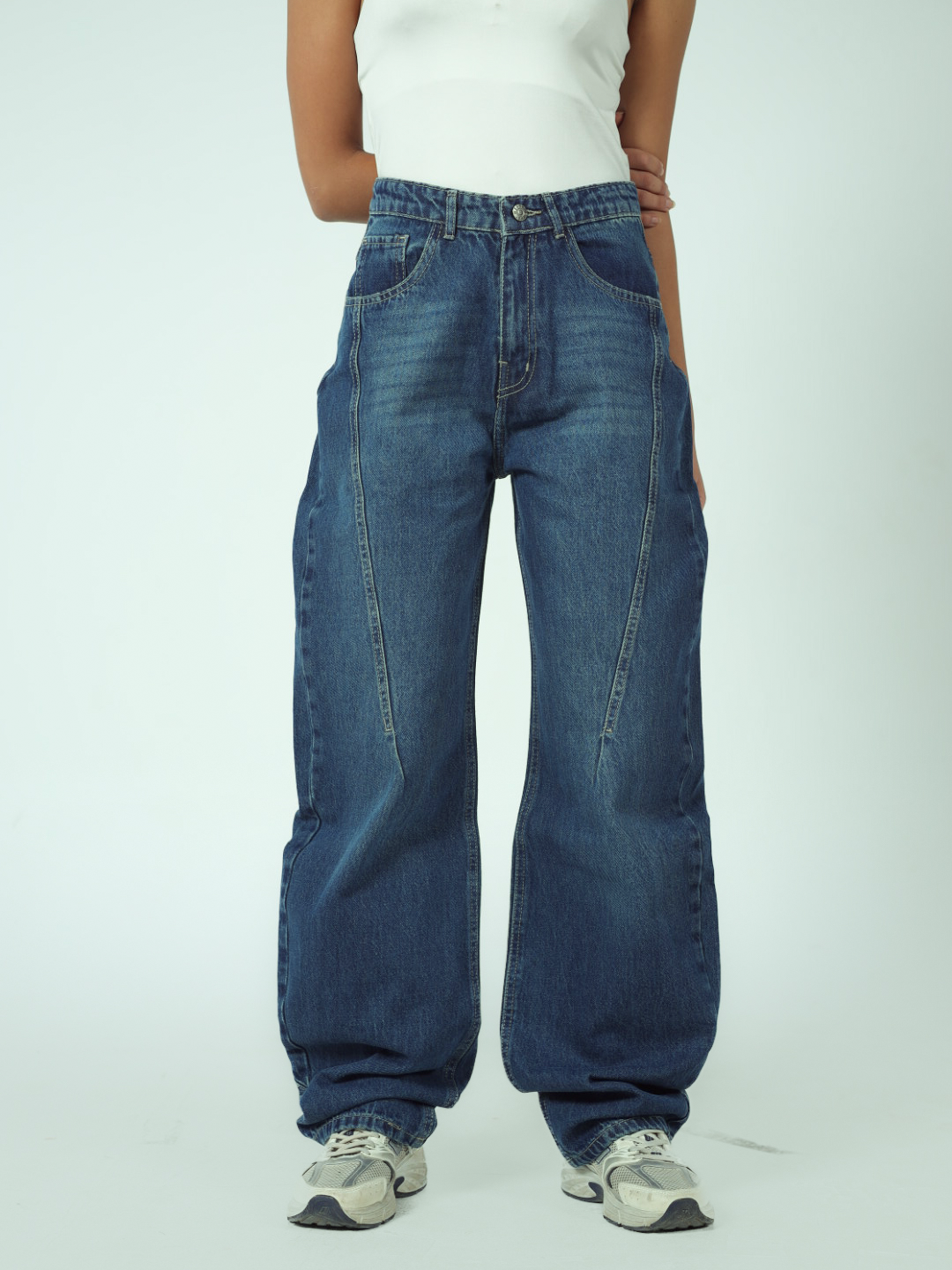 DARK DIRTY BALLOON FIT DENIM