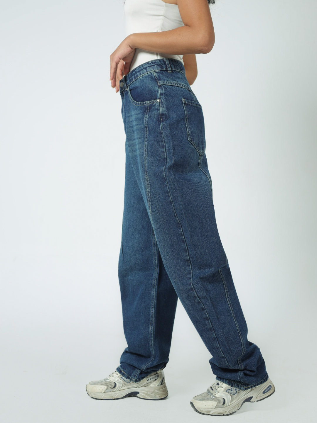 DARK DIRTY BALLOON FIT DENIM