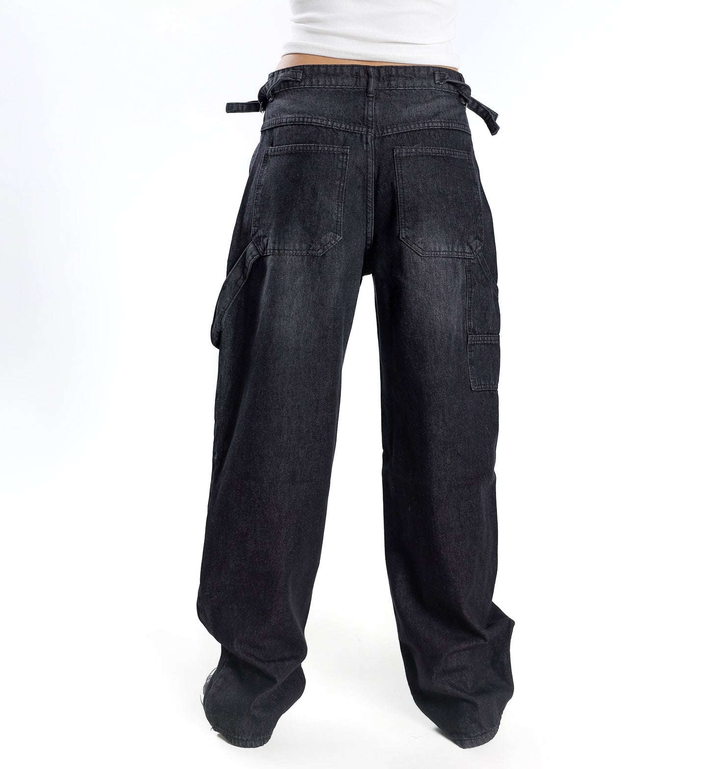 GRAY BALLOON DENIM
