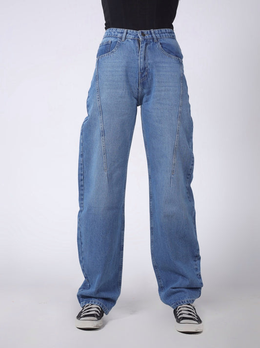 BLUE BALLOON FIT DENIM