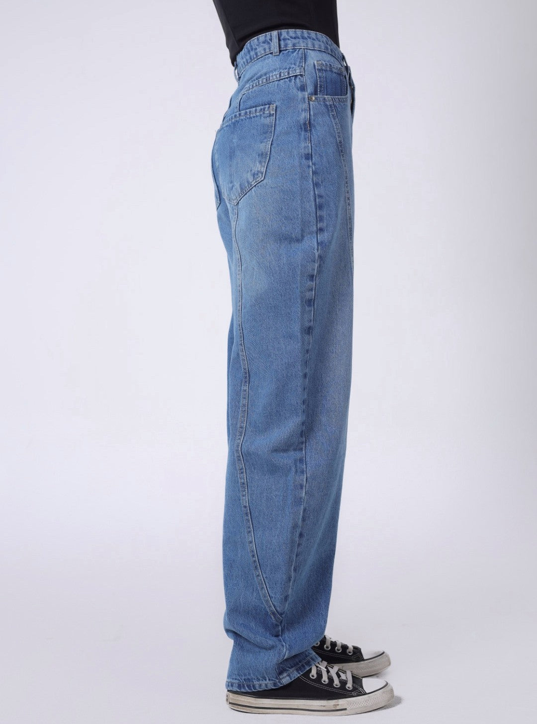 BLUE BALLOON FIT DENIM