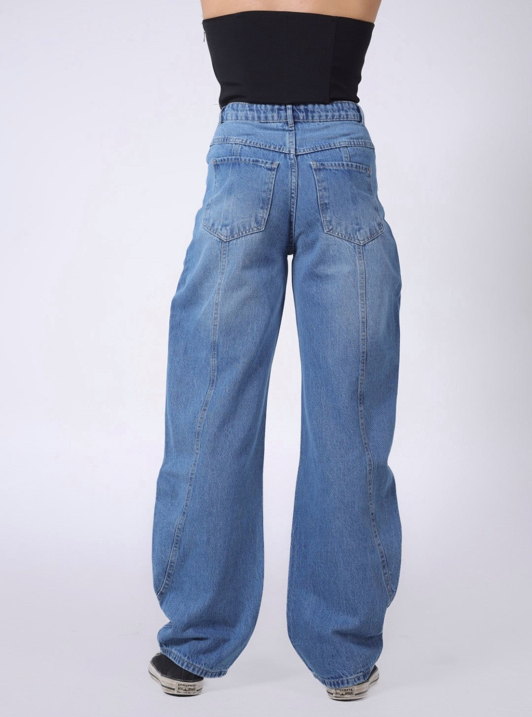 BLUE BALLOON FIT DENIM