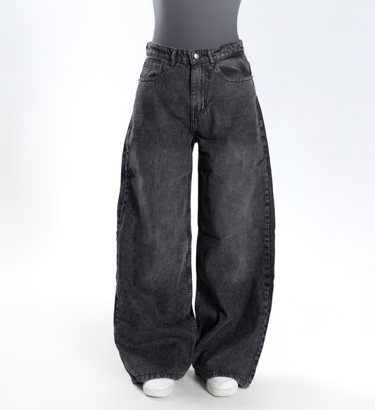 GRAY BAGGY DENIM