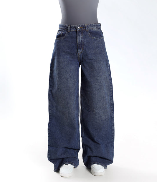 DARK BLUE BAGGY DENIM