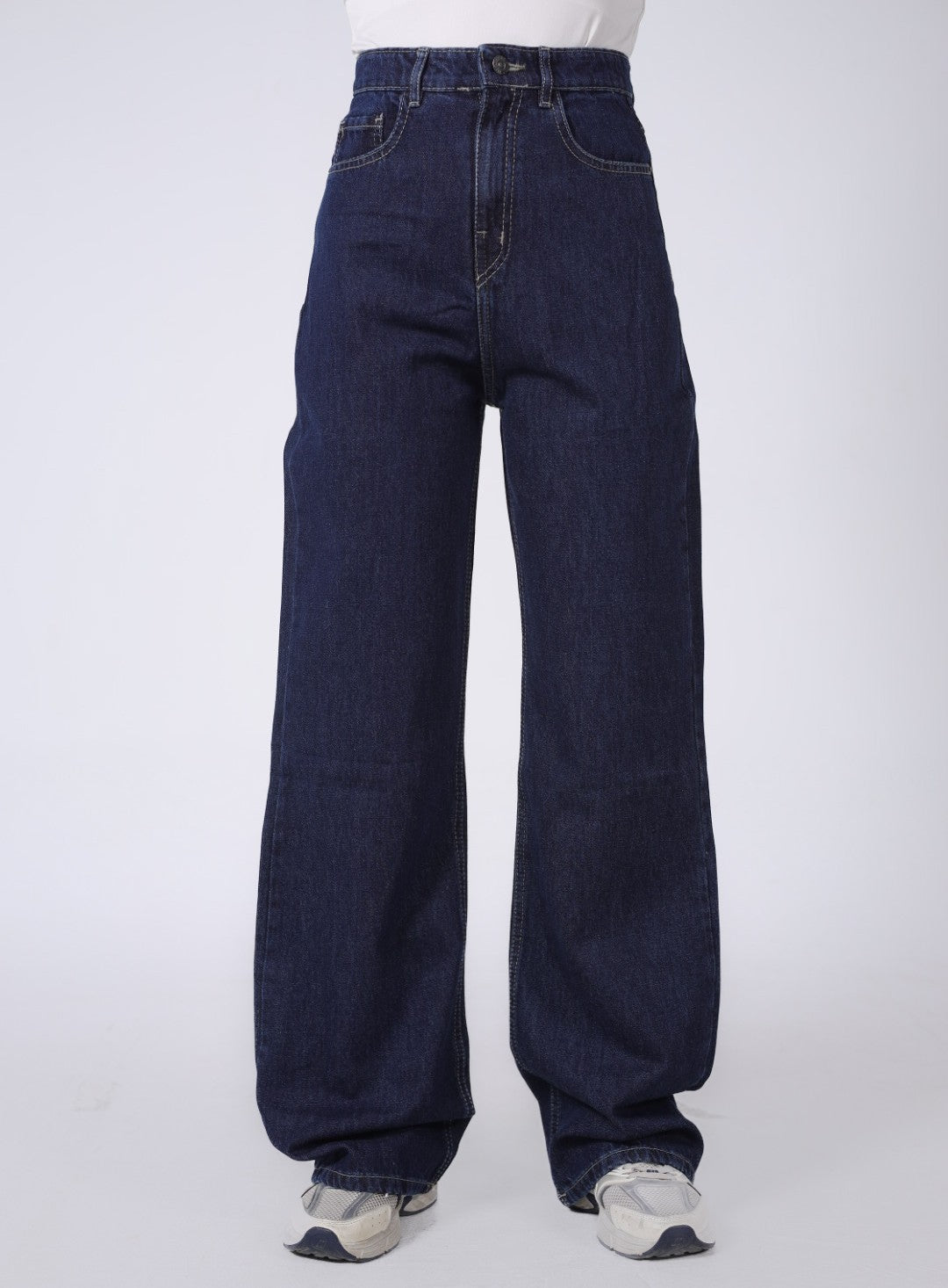 DARK BLUE WIDE LEG DENIM