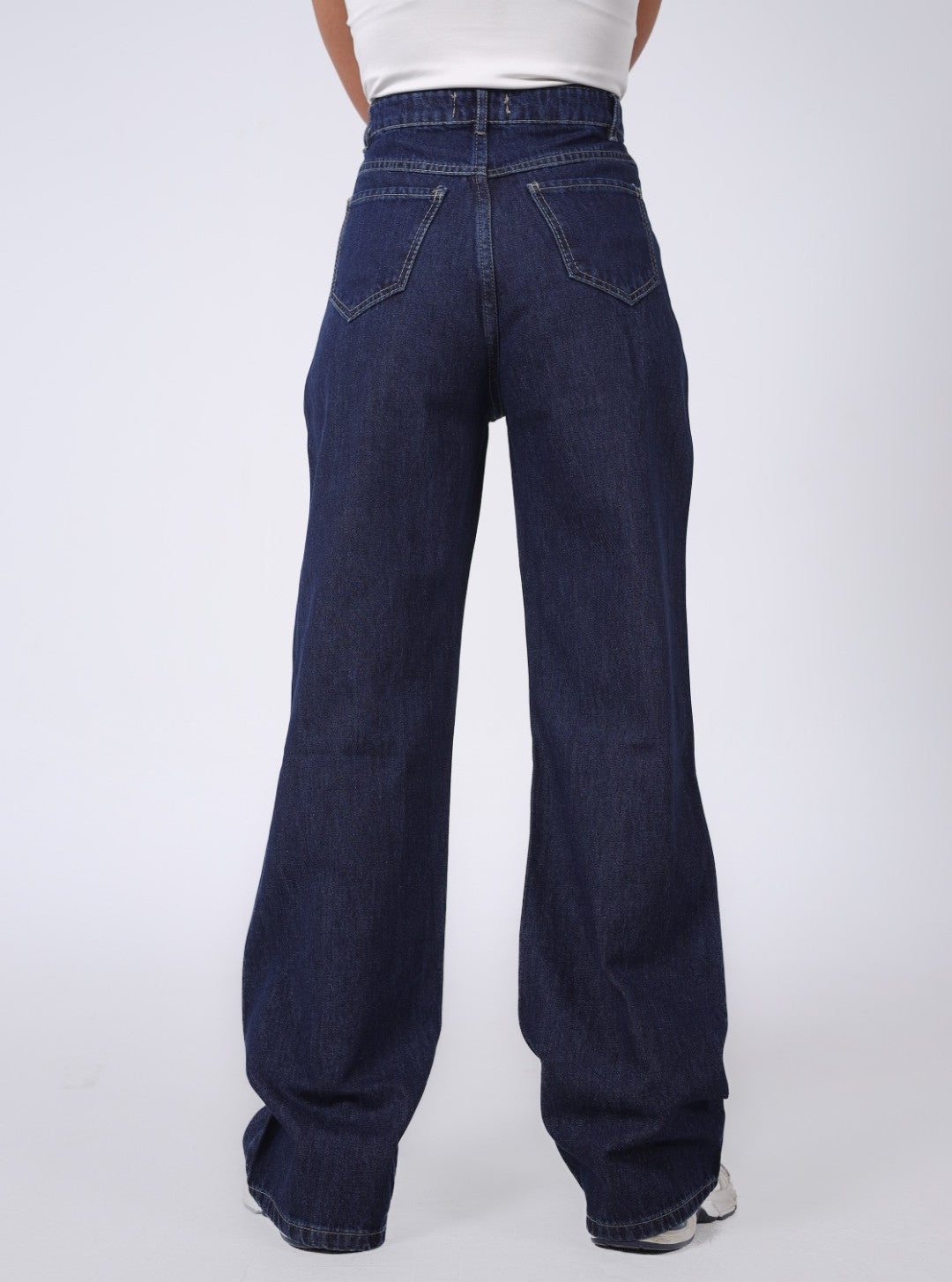 DARK BLUE WIDE LEG DENIM