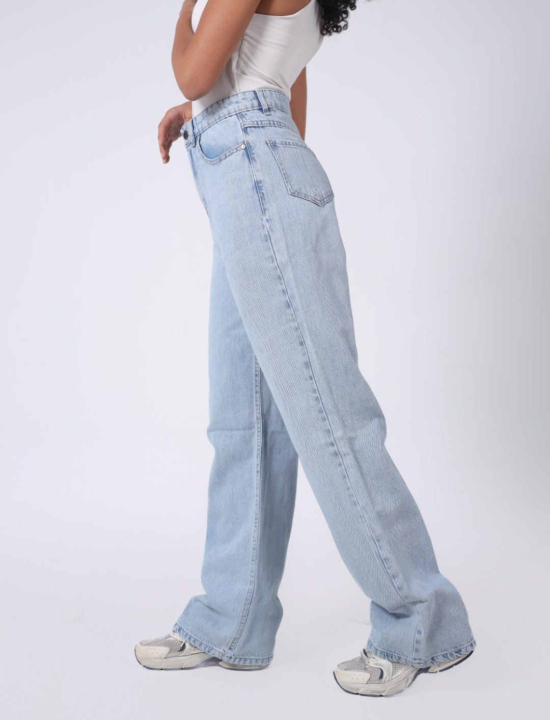 LIGHT BLUE WIDE LEG DENIM